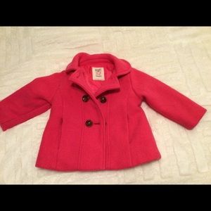 Peacoat size 12-18 mos hot pink gorgeous Old Navy